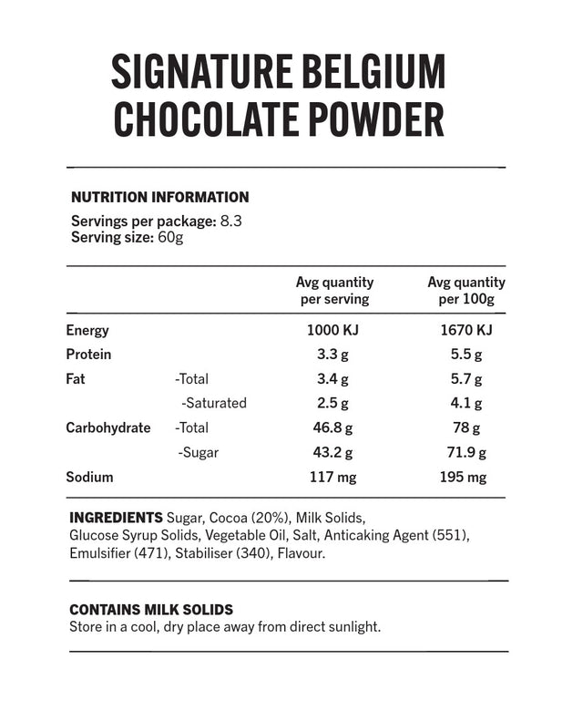 Signature Belgium Drinking Chocolate 500g