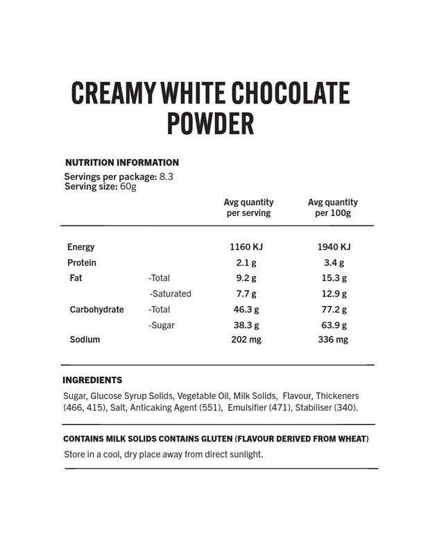 Creamy White Chocolate 500g