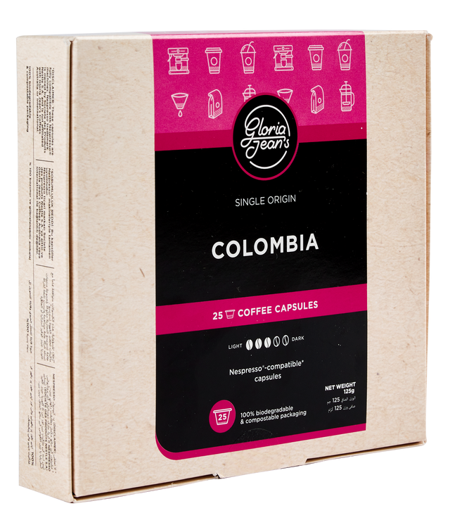 Gloria Jean's Colombia Blend Coffee Capsules - 25cps